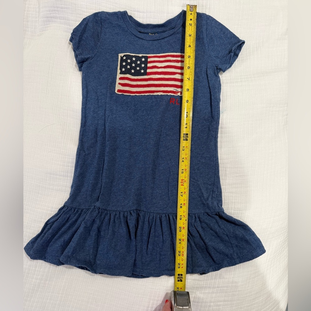 RALPH LAUREN American flag appliqué cotton dress - Picture 5 of 6